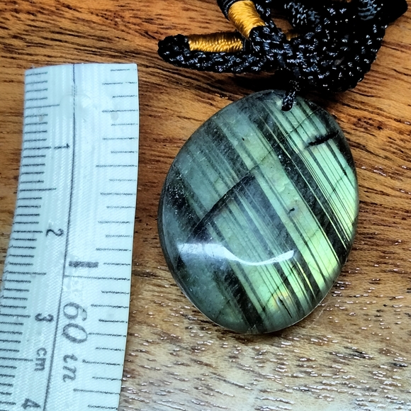 Labradorite Colorful Flash Rope Necklace - Picture 2 of 3